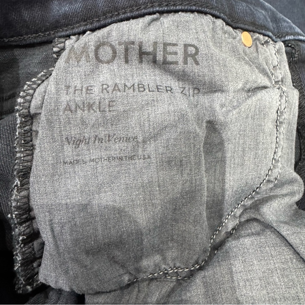 MOTHER The Rambler Ankle Straight Leg Jeans in Night in Venice Size 25 - Picture 16 of 16